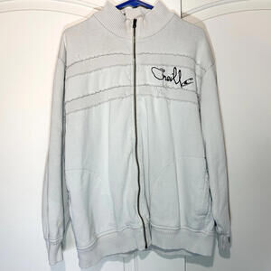 Vintage O’Neill‎ 90’s Y2K Surfing Cream Ivory Sweatshirt Mens Large Distressed
